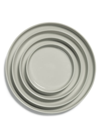 Cena Medium Porcelain High Plates - Set of 4