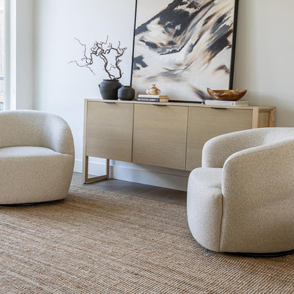 Aspen Swivel Chair - Buff