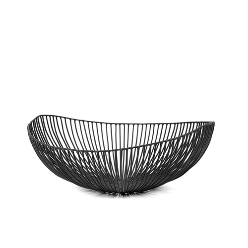 BASKET OVAL BLACK MEO