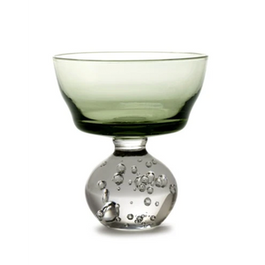 STEM GLASS M GREEN ETERNAL SNOW