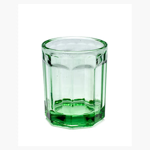 GLASS M GREEN FISH & FISH