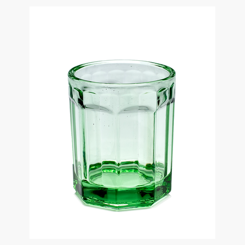 GLASS M GREEN FISH & FISH