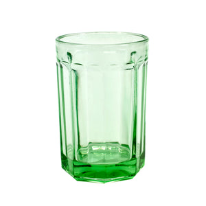 GLASS L GREEN FISH & FISH