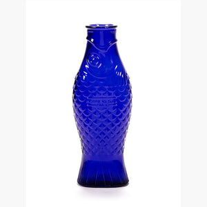 CARAFE COBALT BLUE FISH & FISH