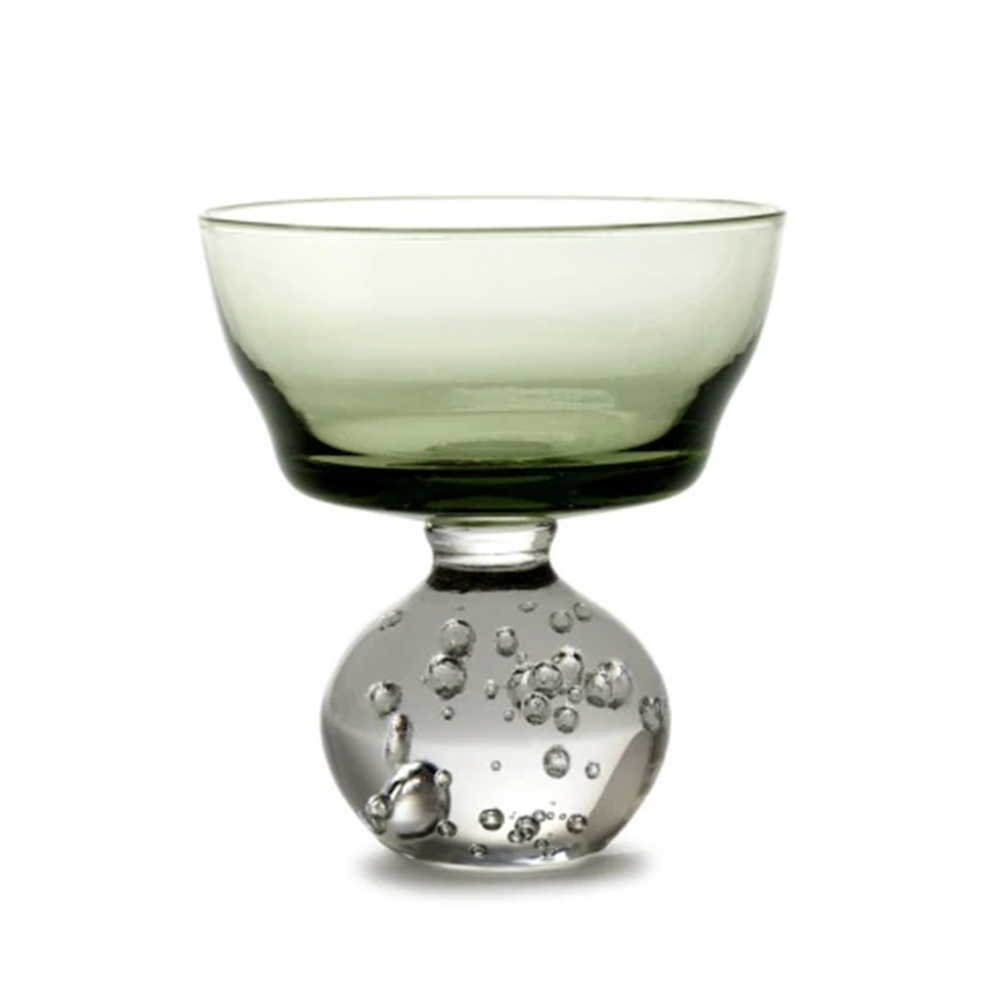 STEM GLASS S GREEN ETERNAL SNOW