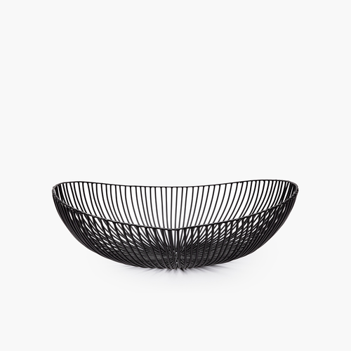 BASKET OVAL BLACK MEO