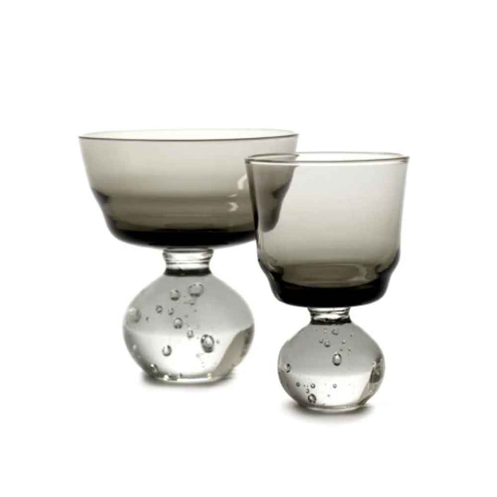 STEM GLASS M SMOKY GREY ETERNAL SNOW