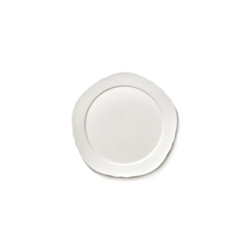 PLATE S WHITE SILHOUETTE