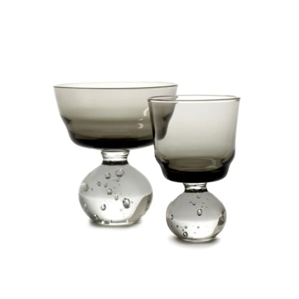 STEM GLASS S SMOKY GREY ETERNAL SNOW