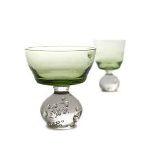 STEM GLASS M GREEN ETERNAL SNOW