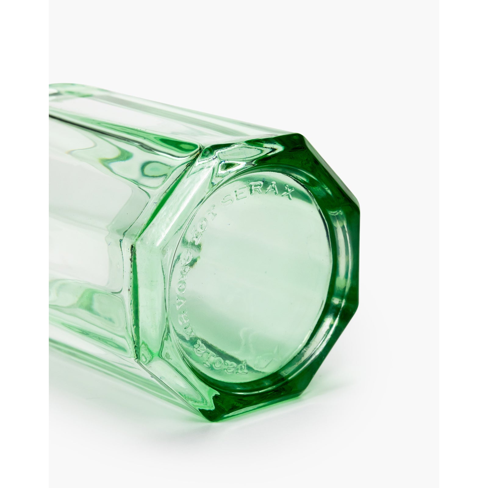 GLASS L GREEN FISH & FISH