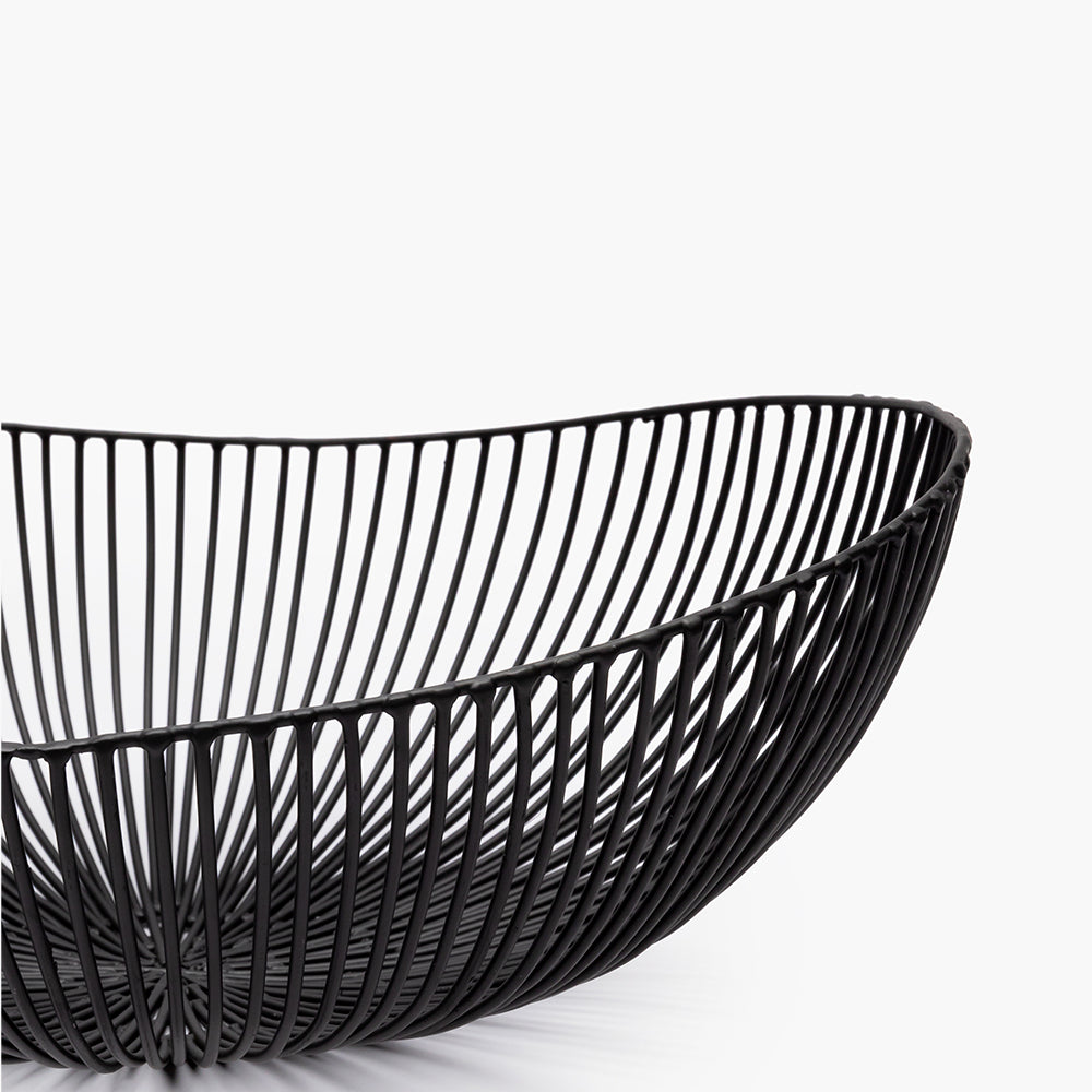 BASKET OVAL BLACK MEO