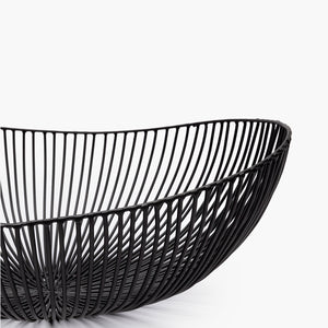BASKET OVAL BLACK MEO