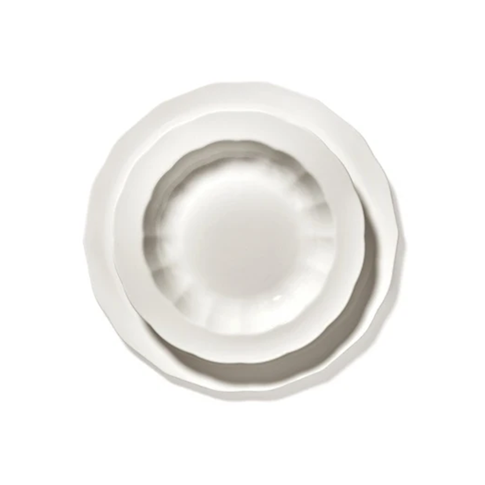 PLATE L WHITE SILHOUETTE