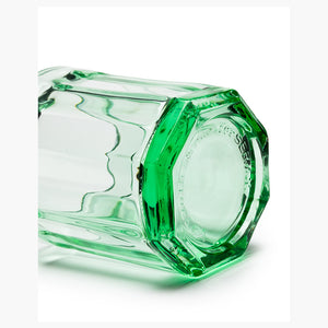 GLASS M GREEN FISH & FISH