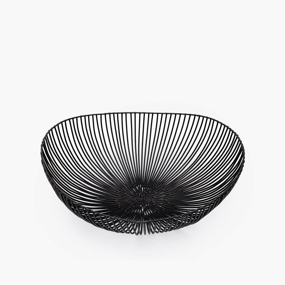 BASKET OVAL BLACK MEO