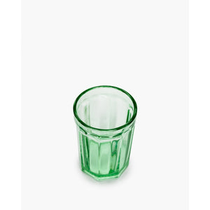 GLASS L GREEN FISH & FISH
