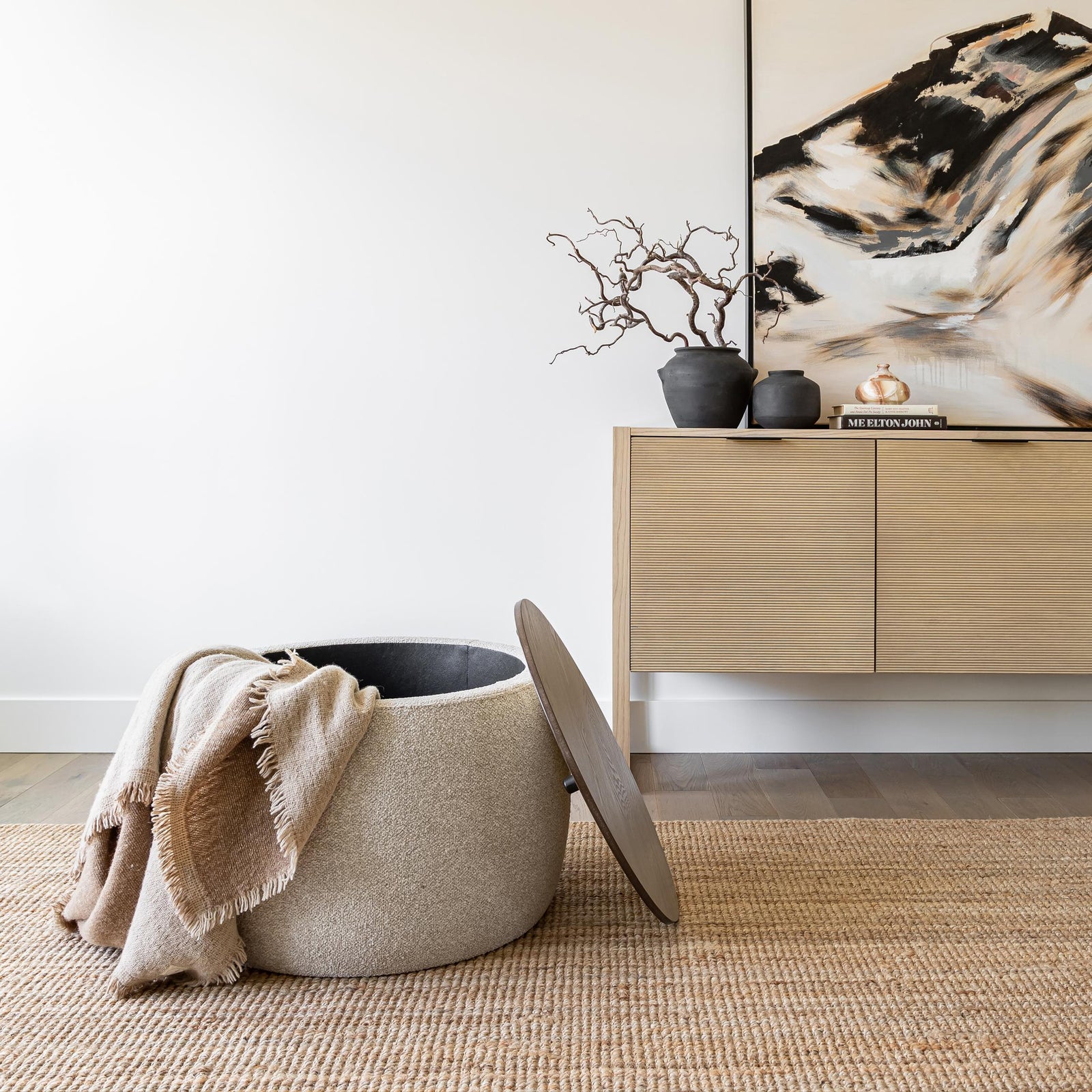 Ash Storage Ottoman