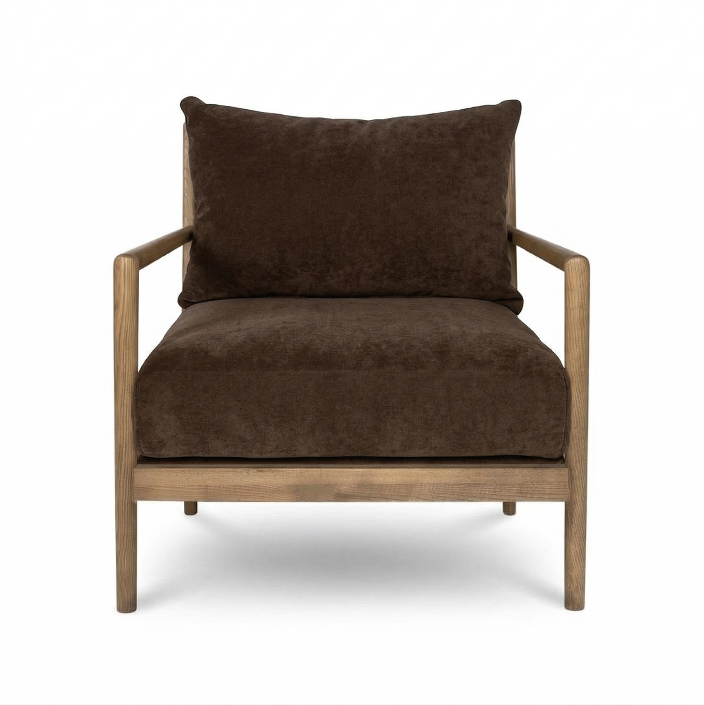 Brit Accent Chair - Velvet Coffee