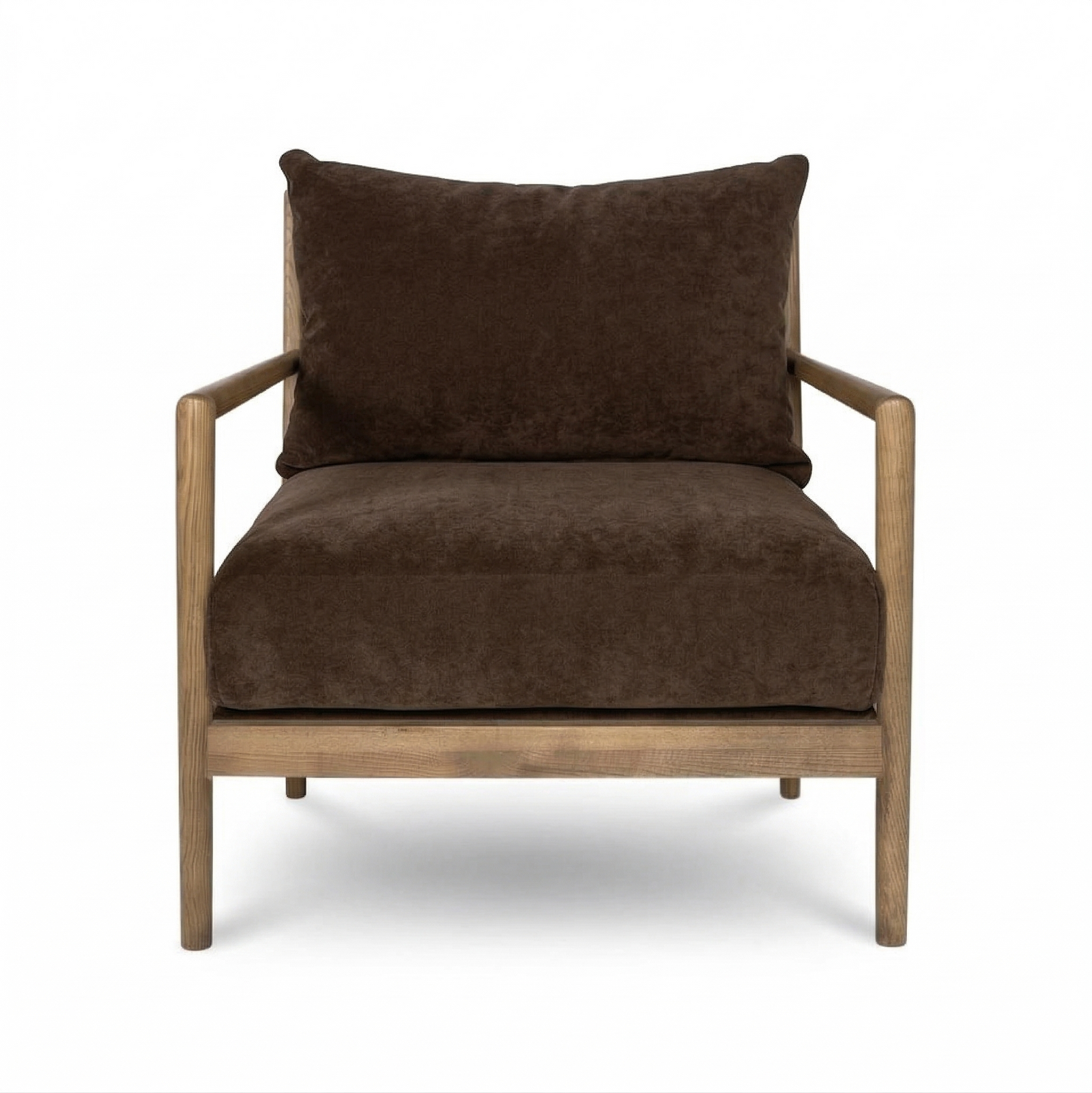 Brit Accent Chair - Velvet Coffee