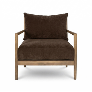 Brit Accent Chair - Velvet Coffee