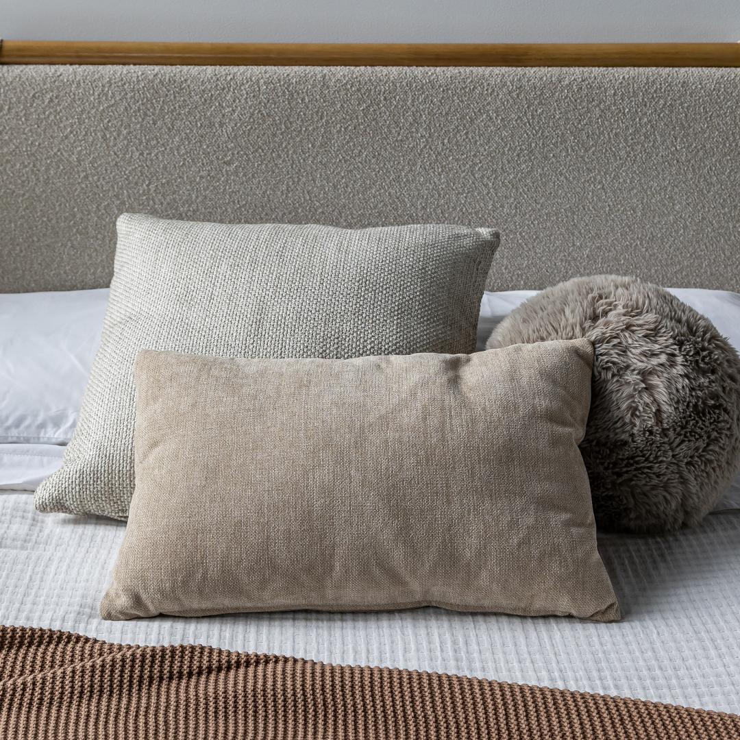 Crush Cushion - Square - Natural