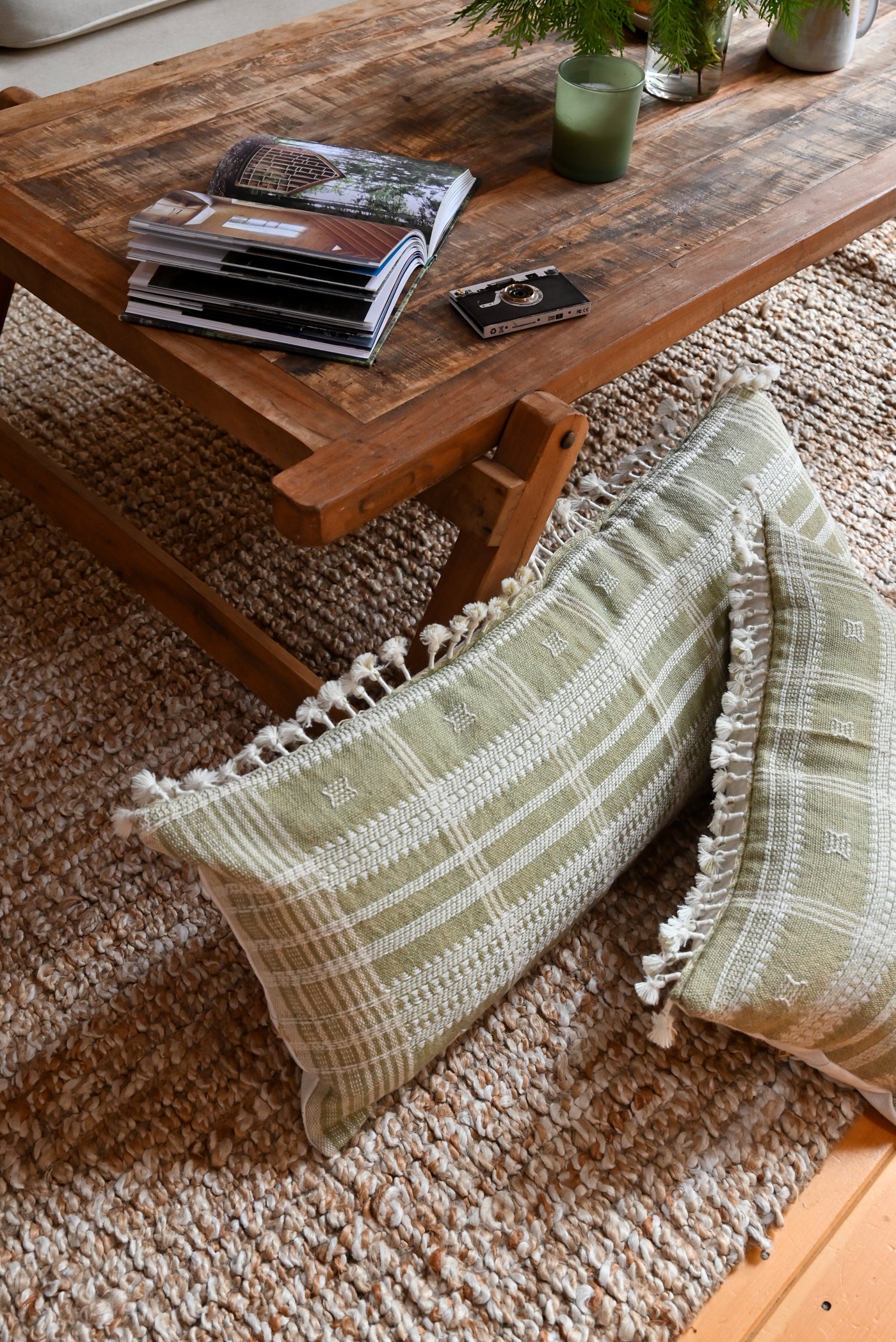BHUJODI PILLOW COVER - NATURAL