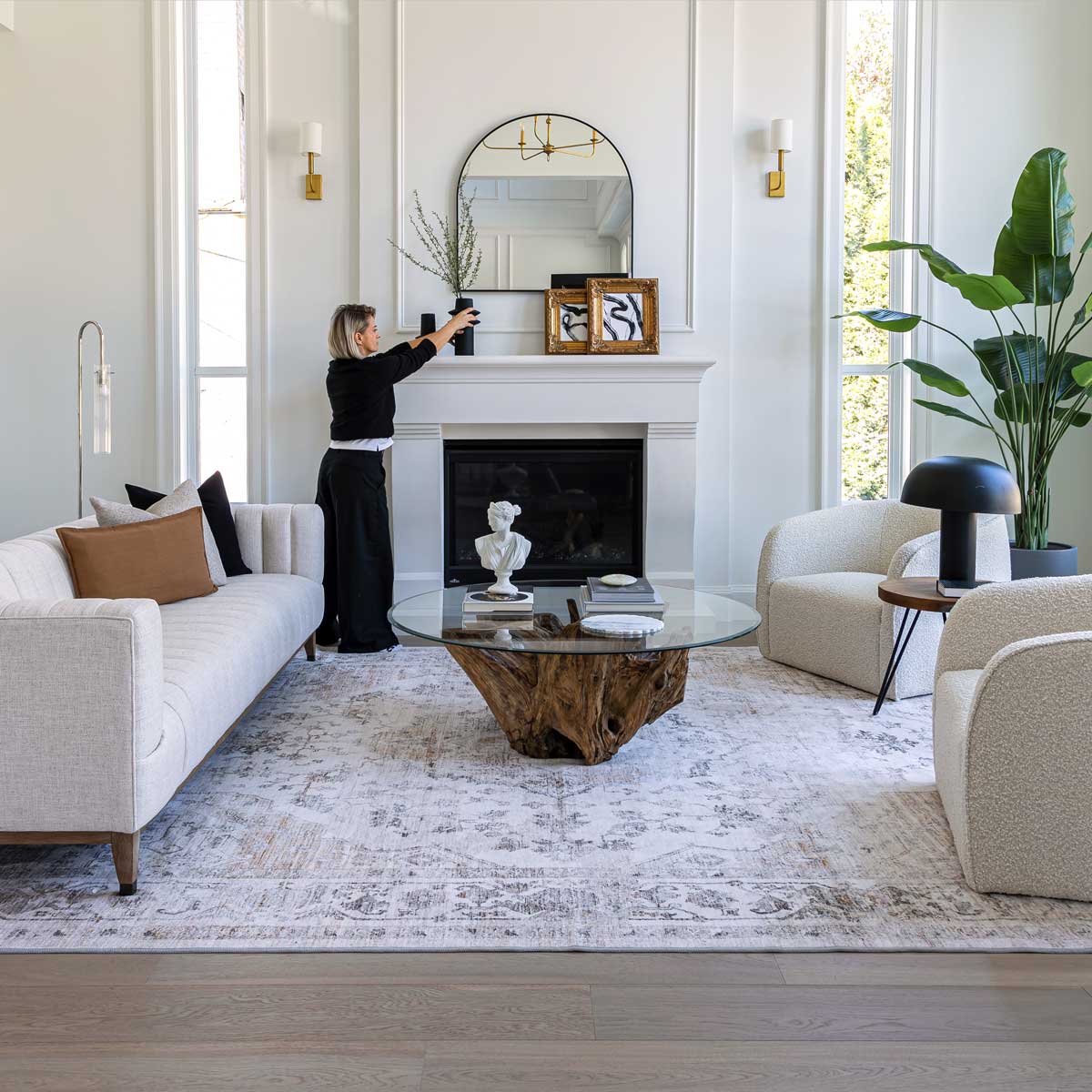 Natura Round Root Coffee Table - S