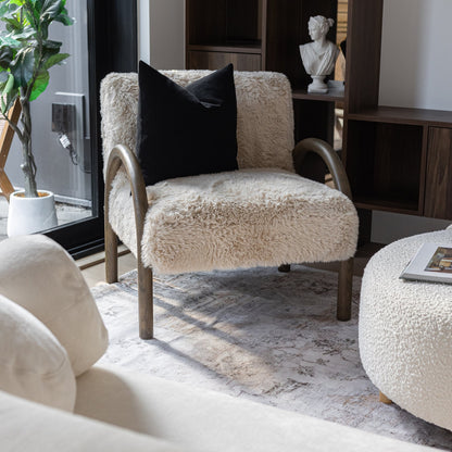 Eros Chair - Shaggy Sand