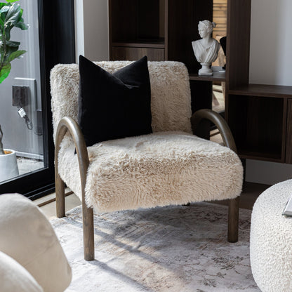 Eros Chair - Shaggy Sand