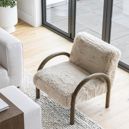 Eros Chair - Shaggy Sand