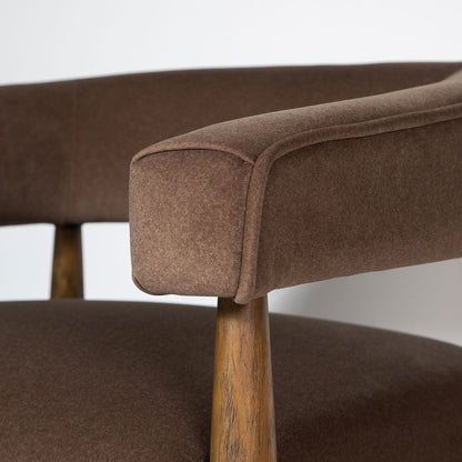 Everest Chair - Dark Base - Velvet Coffee