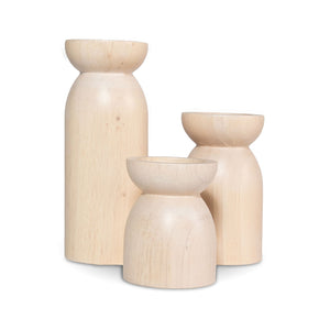 Fawn Pillar Candle Holder (Set of 3)