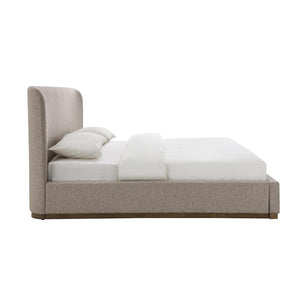 Faye Queen Storage Bed Short - Perfect Taupe