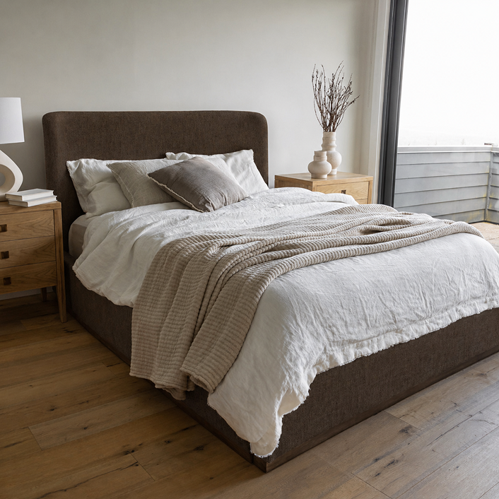 Filly Queen Bed - Velvet Coffee