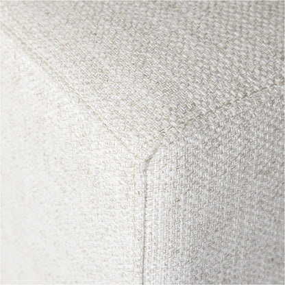 Forest Coffee Ottoman - Cream and Blonde Oak
