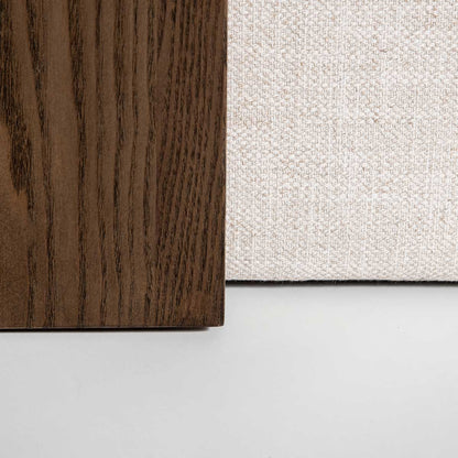Forest Coffee Ottoman - Cream and Dark Brown