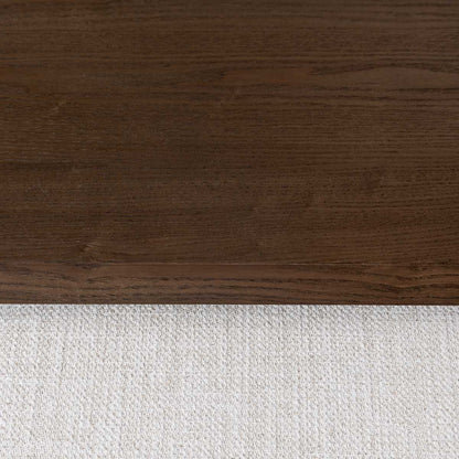 Forest Coffee Ottoman - Cream and Dark Brown