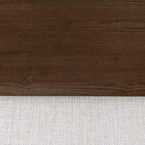 Forest Coffee Ottoman - Cream and Dark Brown