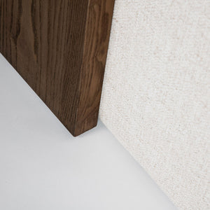Forest Coffee Ottoman - Cream and Dark Brown