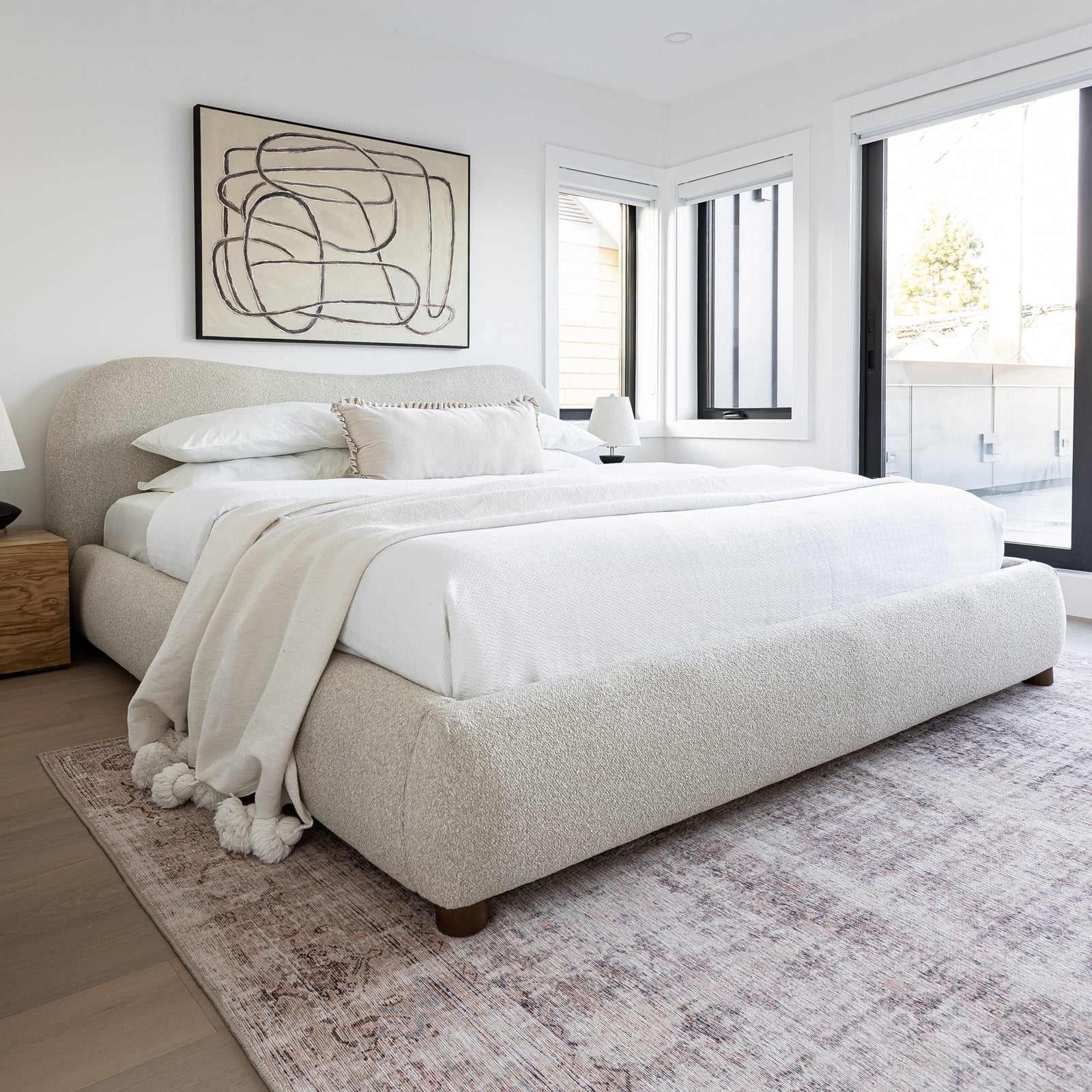 Fox Queen Bed - Buff
