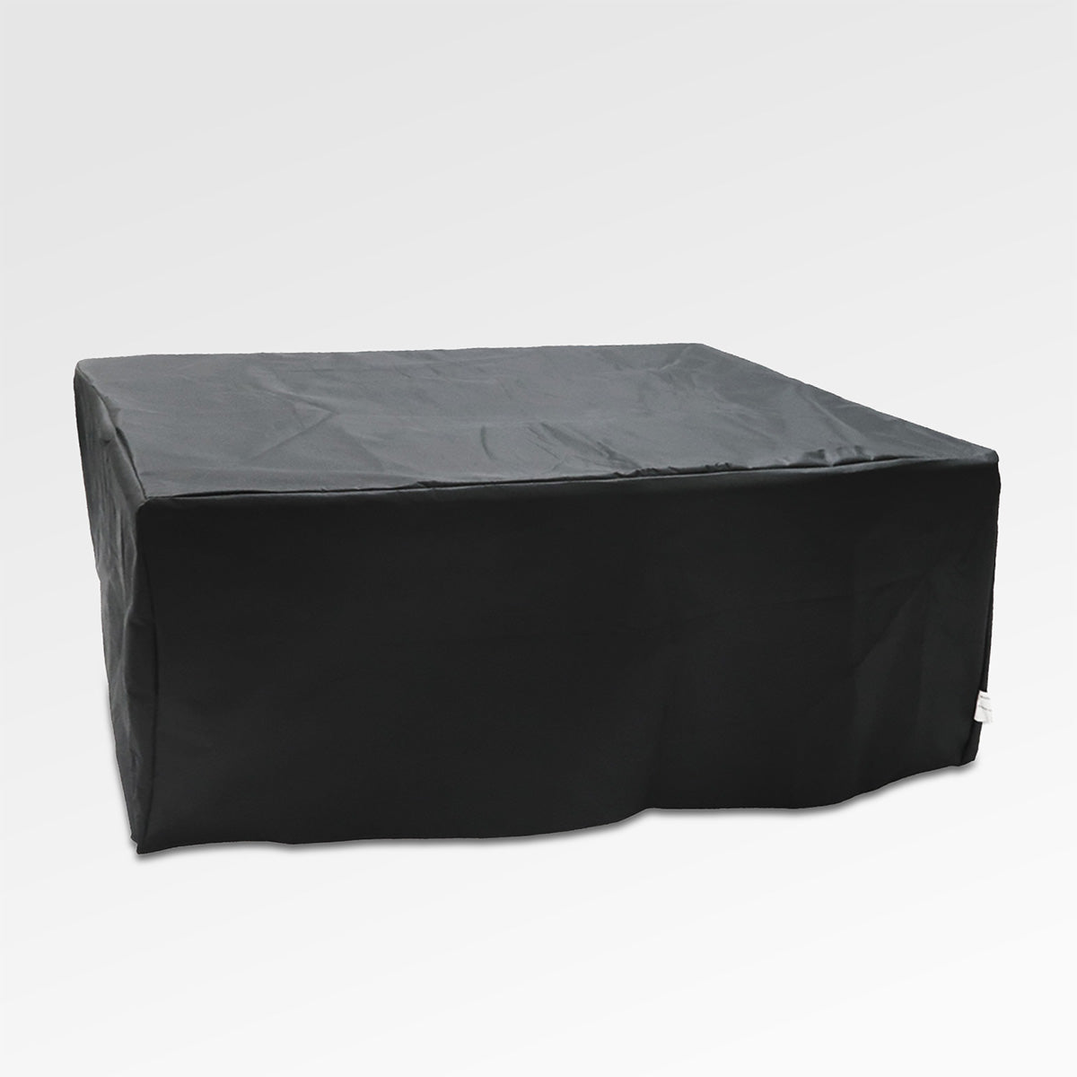 Outdoor Black Aluminum Round Fire Pit Table with Wind Guard and Cover