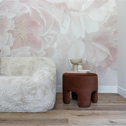 Ginger Ottoman - Velvet Chestnut