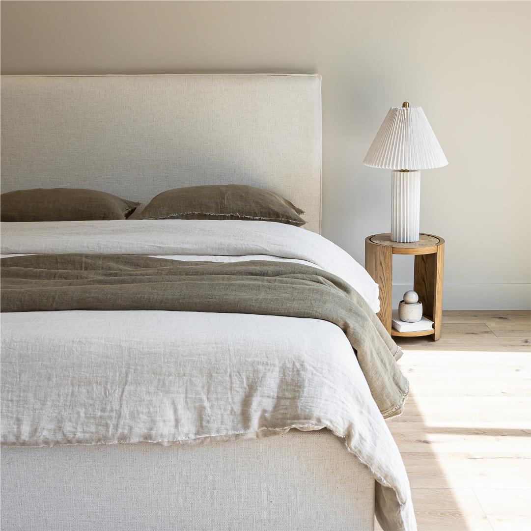 Julia Queen Bed - Cream