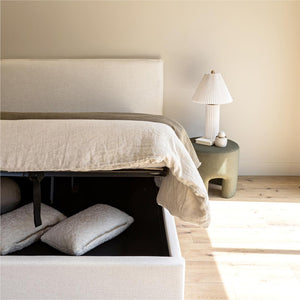 Julia Double Storage Bed - Cream