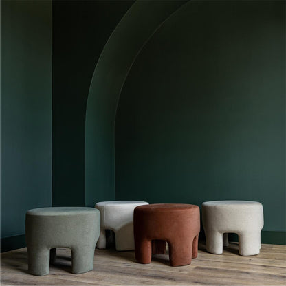 Ginger Ottoman - Velvet Chestnut