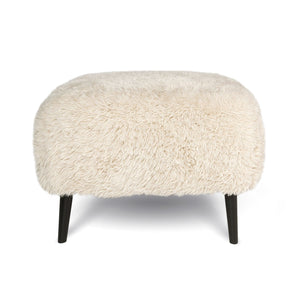 Ginger Square Ottoman - Downy Cream