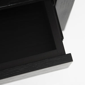 Hara 1 Drawer Night Stand - Black