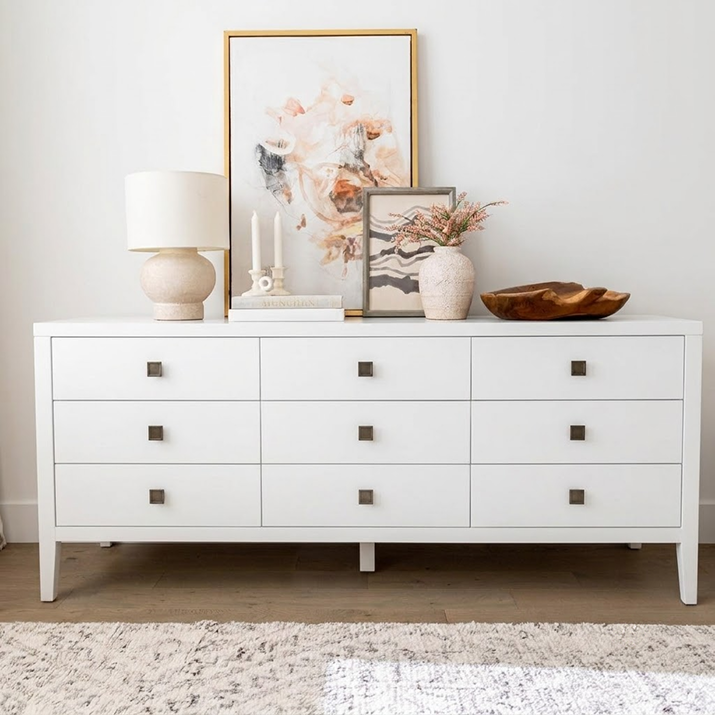 Hara 9 Drawer Dresser - White