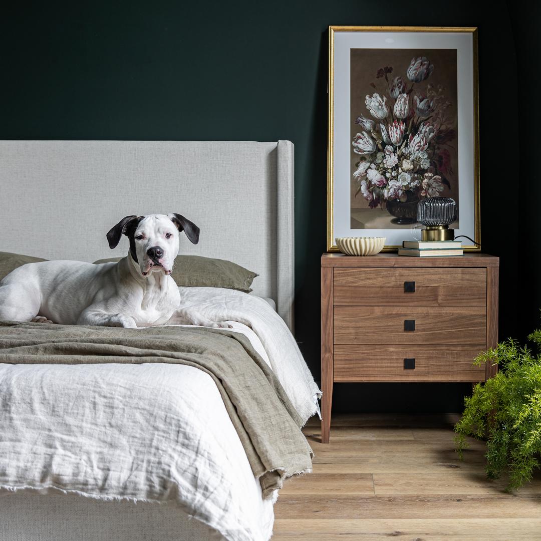 Josie Queen Bed - Cream